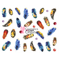 Stickere 3D pentru unghii cod E664 Pene, Fulgi